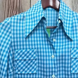 Vintage Button Down Check Shirt Small